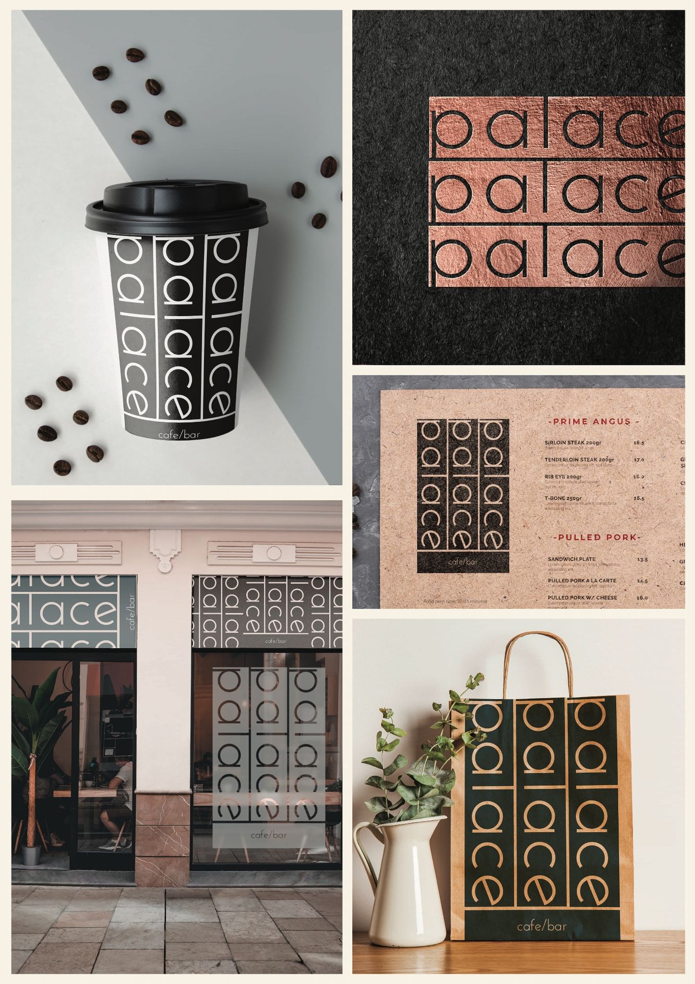 Palace cafe logo use visualization